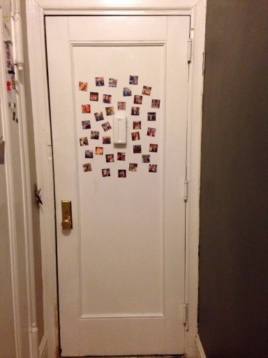 (Don't mind Hudson's gnaw marks on the sides of the door) 